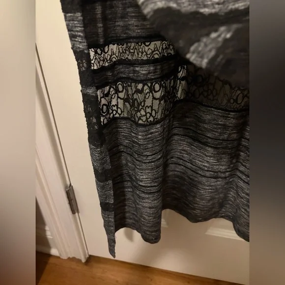 Free People Hazy Daze Grey W/ Black Lace Maxi Dress - Picture 10 of 17
